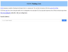 Tablet Screenshot of lists.clug.org.za