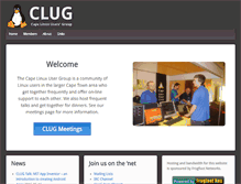 Tablet Screenshot of clug.org.za